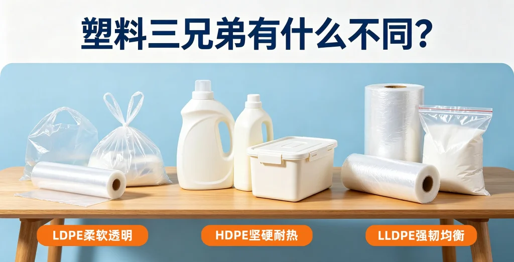 LDPE、HDPE、LLDPE三种材质的区别