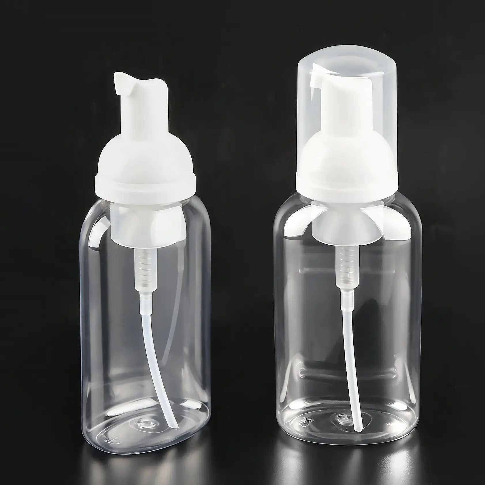 PET材质 250ml 圆肩泡沫扁瓶